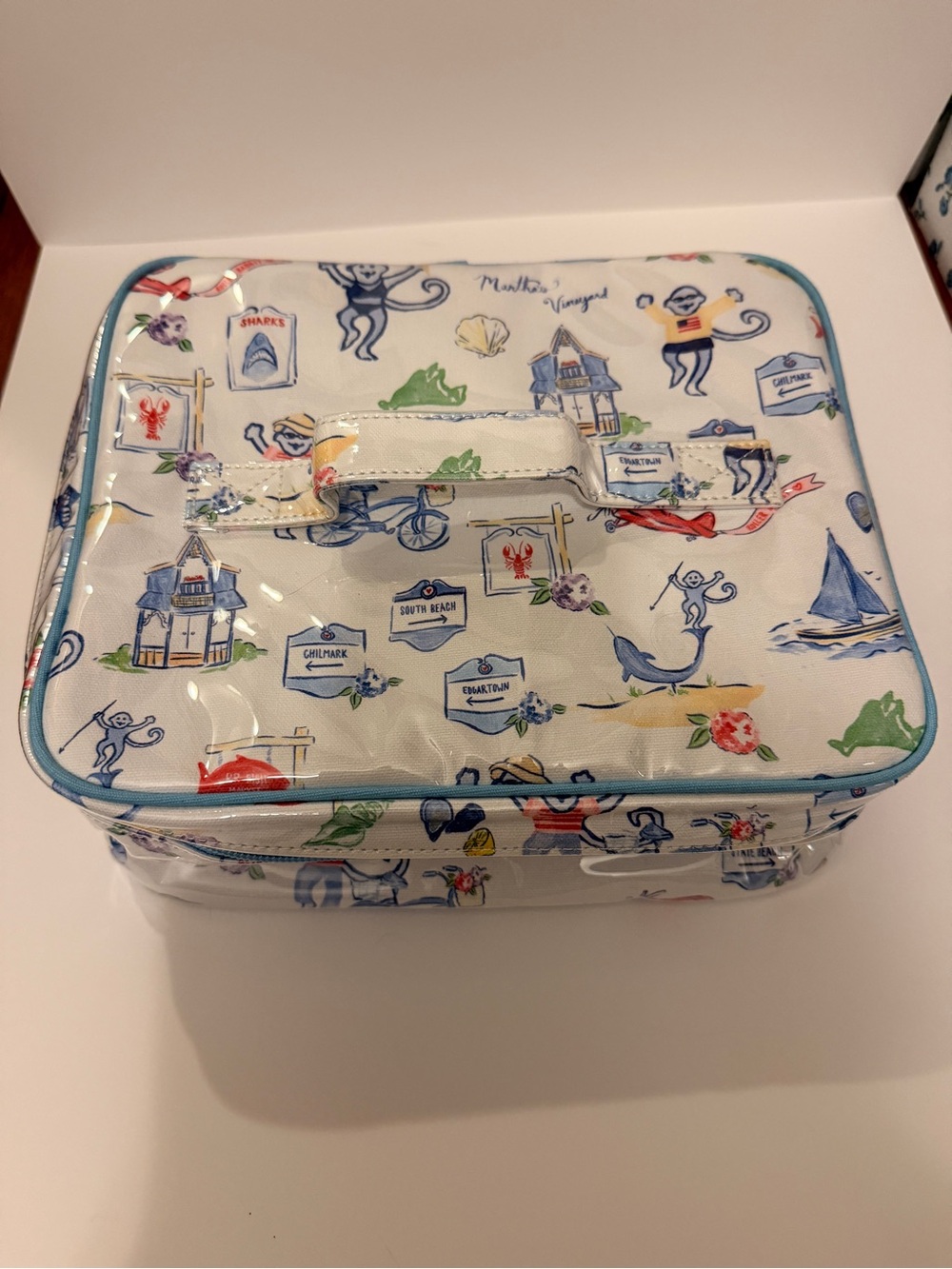 Roller Rabbit Martha’s Vineyard Monkey Travel Case - Blue
